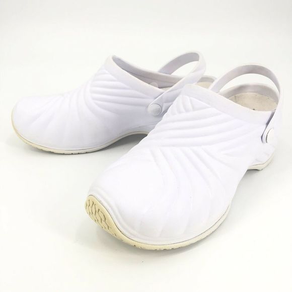 Dickies Womens Sz White Nursing Clogs 